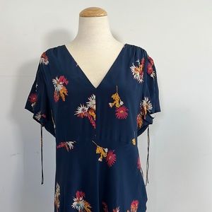 Madewell Navy Floral Dress Size 14